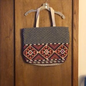 Charming Charlie bohemian tote bag